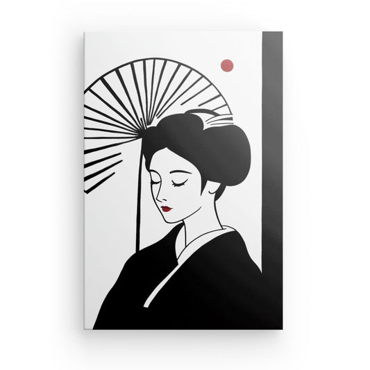Tableau Japonais Noir et Blanc