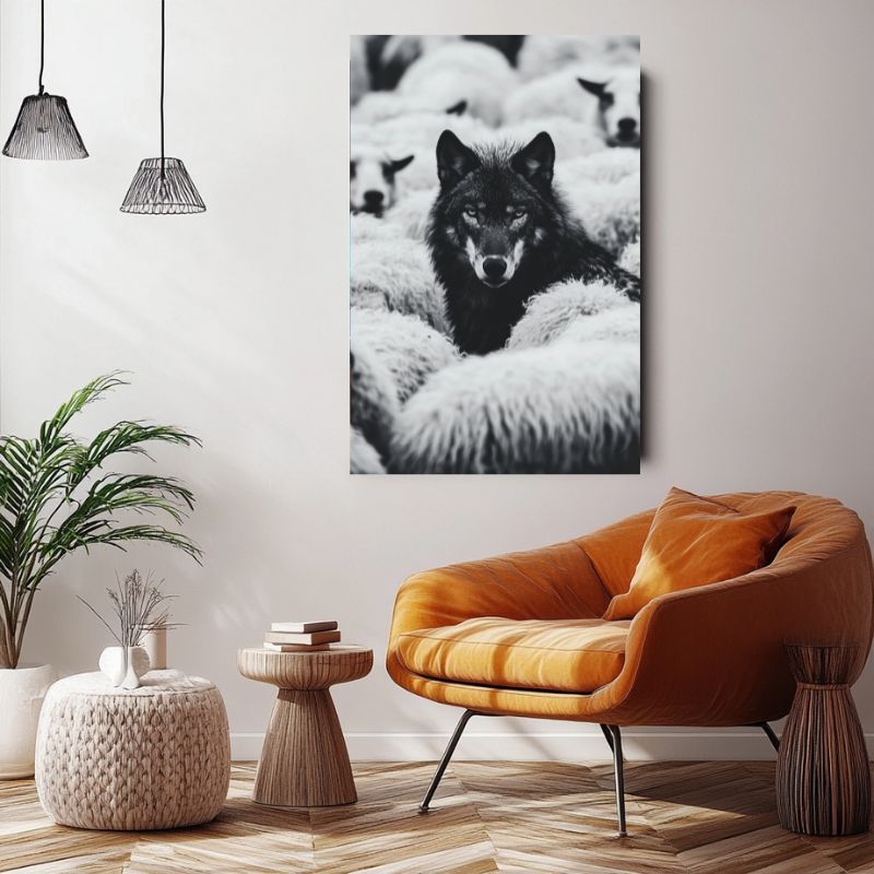 Tableau_Loup_Noir_chambre