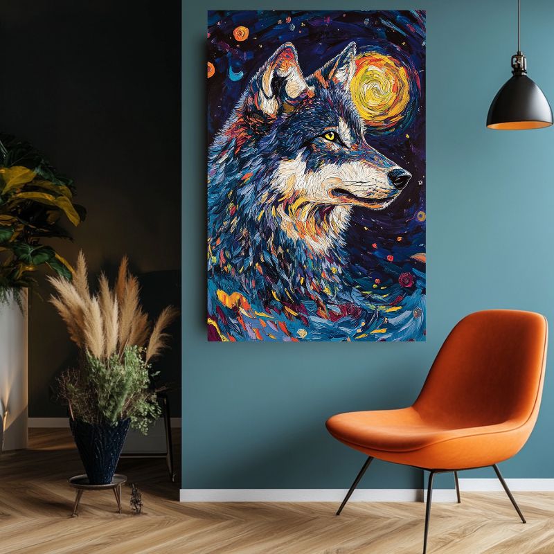 Tableau_Loup_Paysage