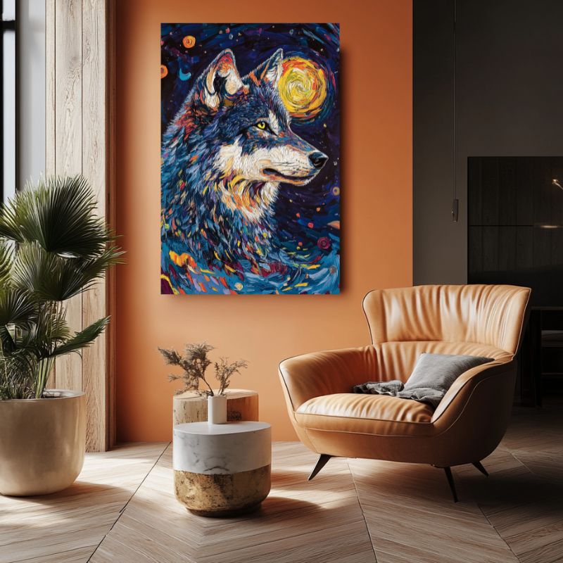 Tableau_Loup_Paysage_salon