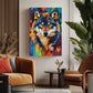Tableau_Loup_multicouleur