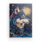 Tableau Loup Paysage