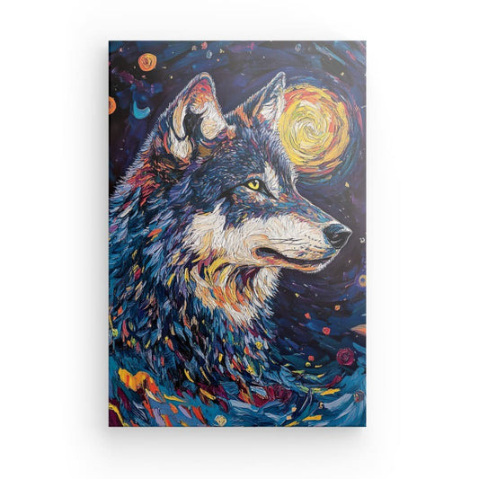Tableau Loup Paysage