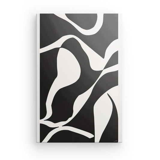 Tableau Moderne Noir et Blanc pour Salle à Manger