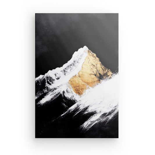 Tableau Montagne Noir et Blanc