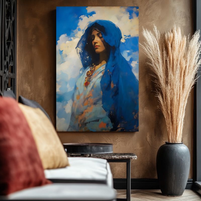 Tableau Oriental Bleu