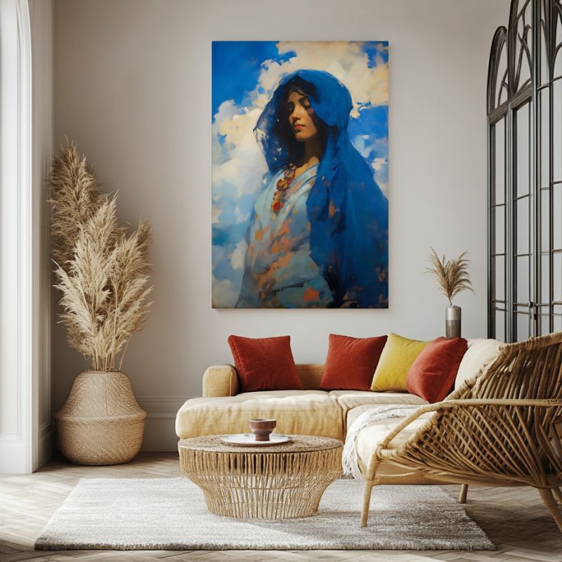 Tableau Oriental Bleu