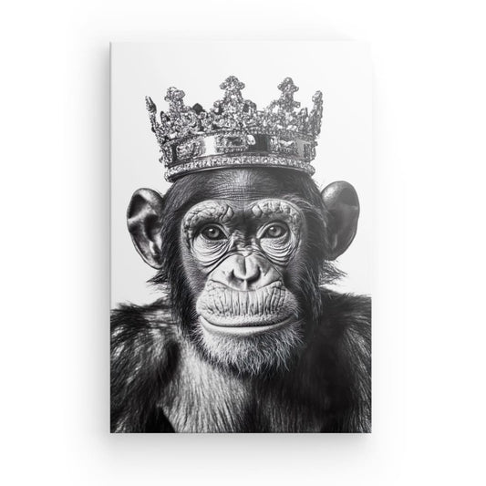 Tableau Singe Noir et Blanc
