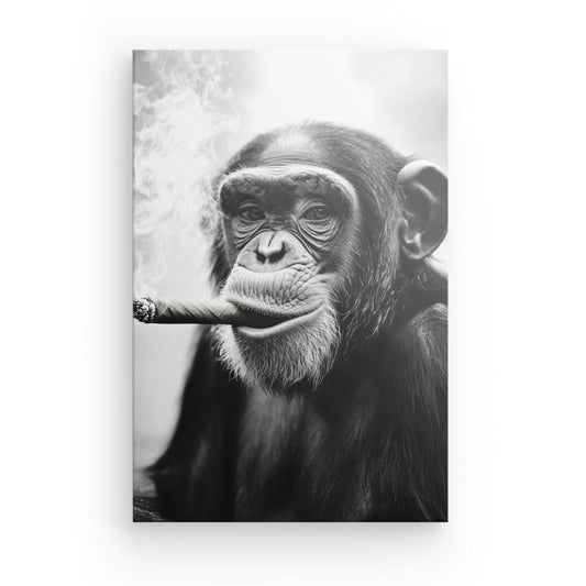 Tableau Singe avec Cigare