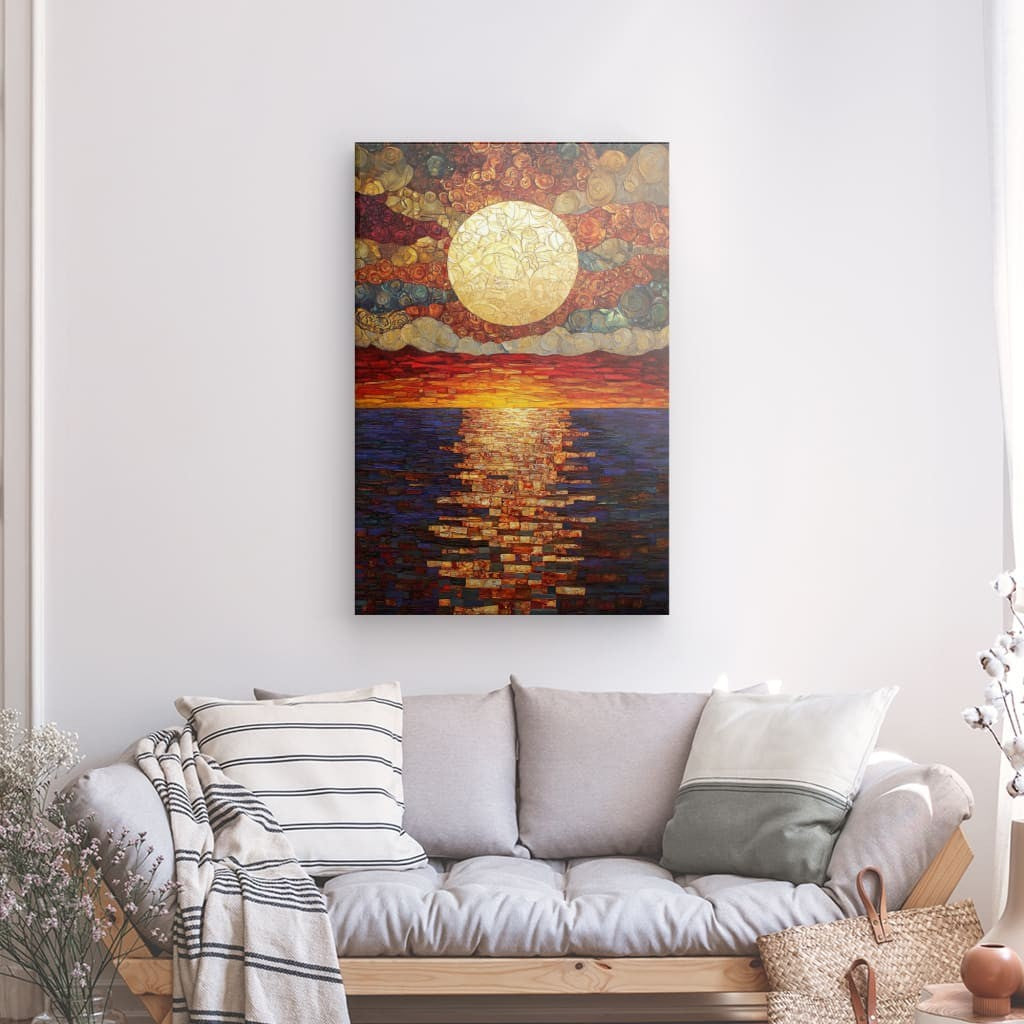 Tableau Coucher de Soleil sur la Mer