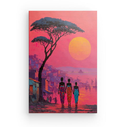 Tableau Village Africain