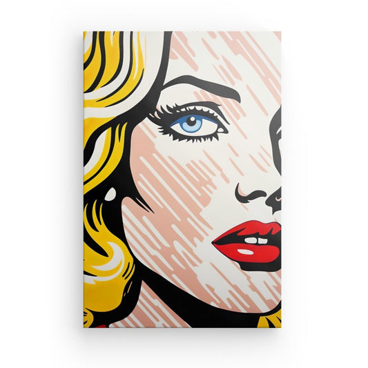 Tableau Visage Femme Pop Art