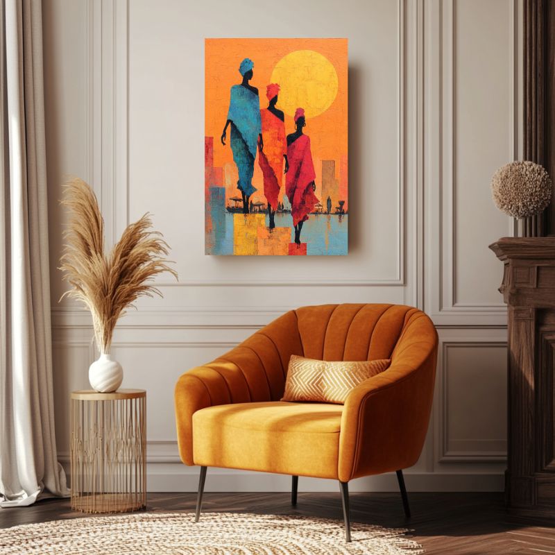 Tableau_africain_abstrait_colore