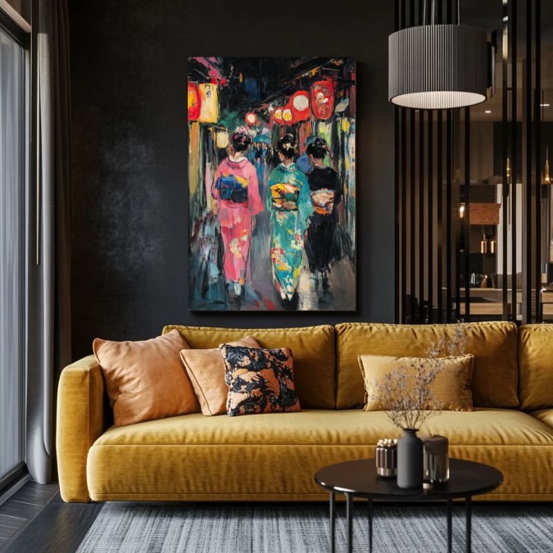 Tableau_art_moderne_japonais_rue