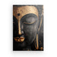 Tableau bouddha couleur noir et or