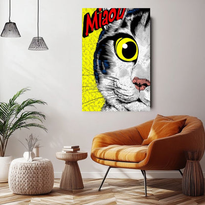 Tableau_chat_pop_art_decorative