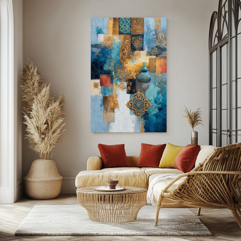 Tableau_motif_oriental_dore