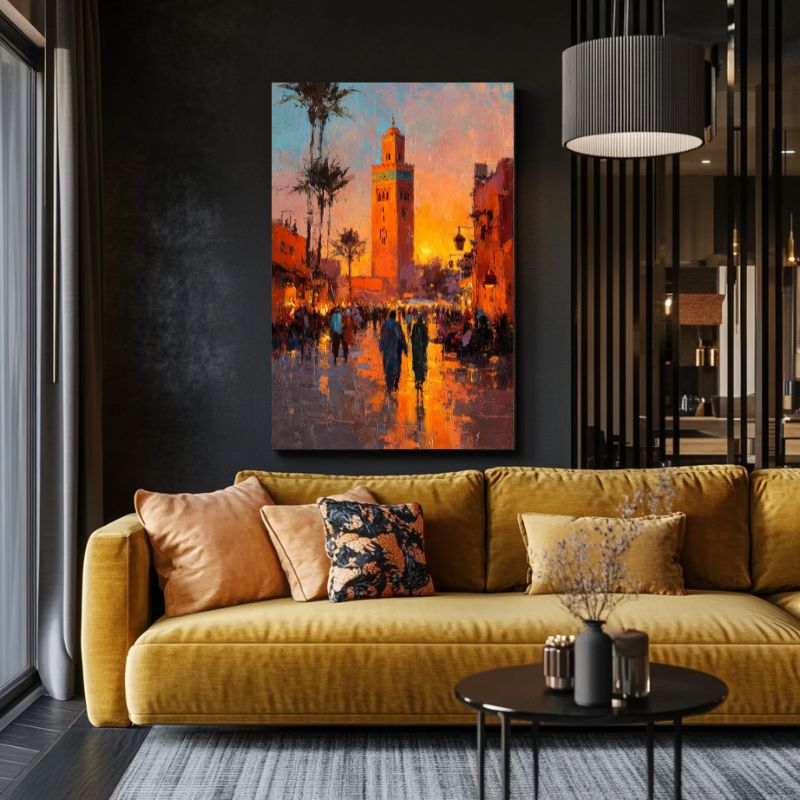 Tableau_oriental_marocain_coucher-soleil