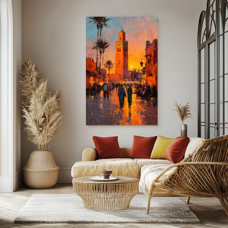 Tableau_oriental_marocain_minaret
