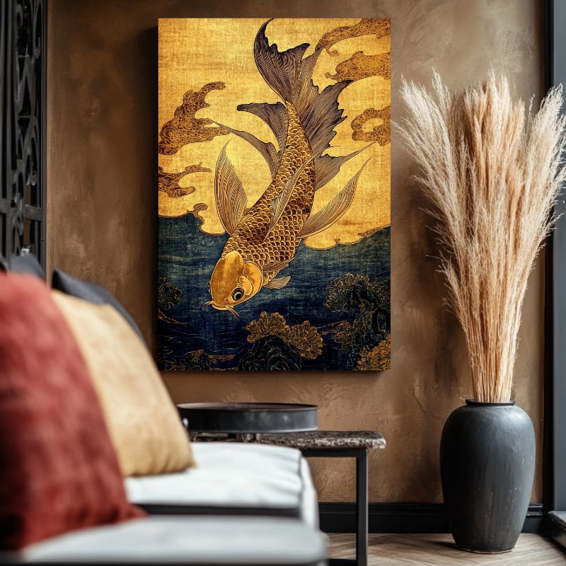 Tableau_poisson_japonais_carpe