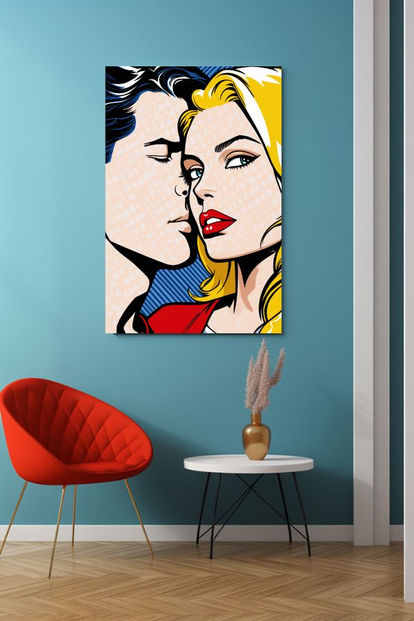 Tableau déco Pop Art Couple