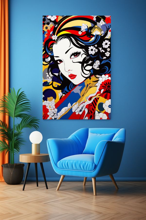 Tableau Pop Art Geisha