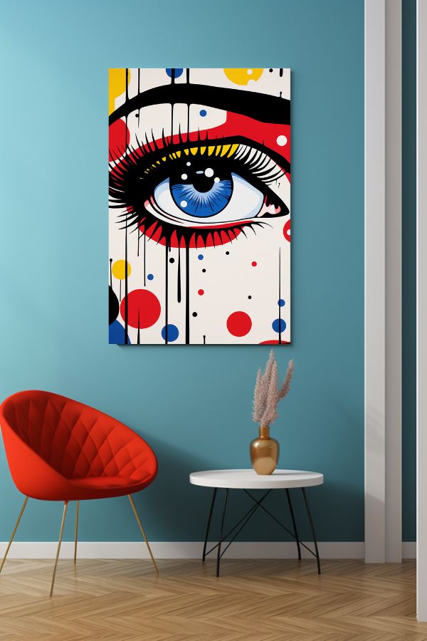 Tableau déco Pop Art Œil