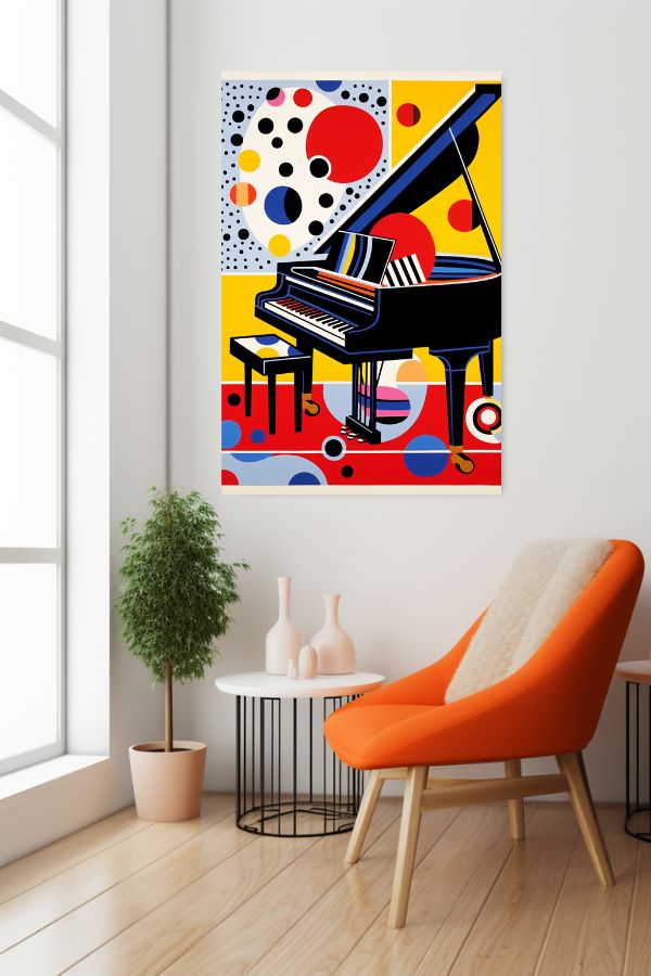 Tableau Pop Art Piano