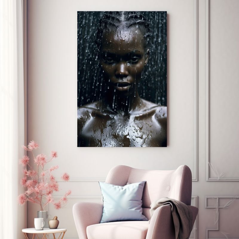 Tableau Femme Pluie