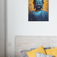 Toile Bouddha Bleu