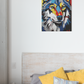 Toile Loup Pop Art