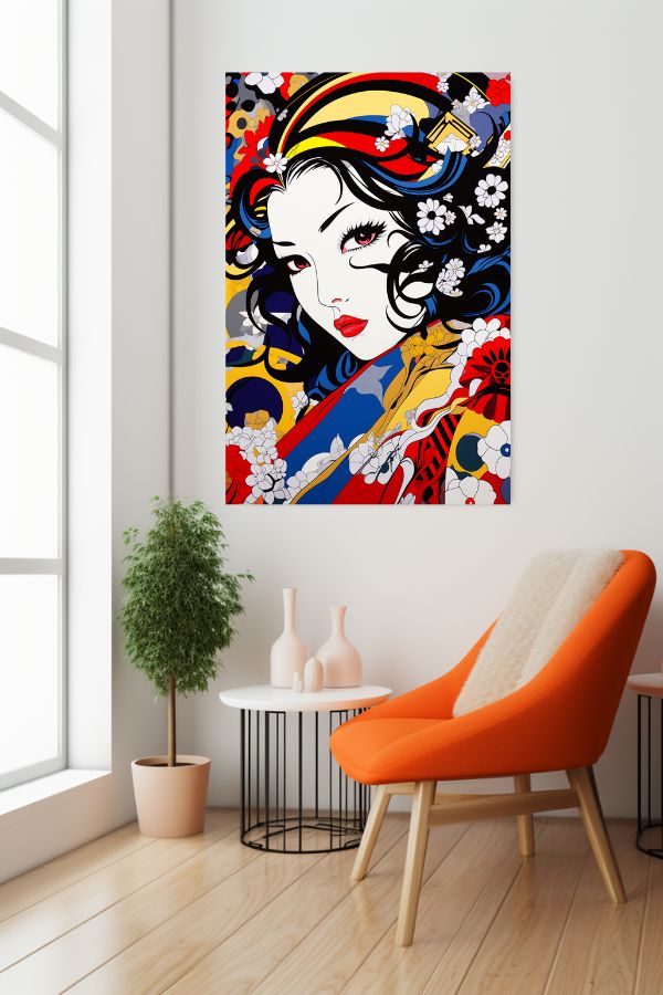 Tableau Pop Art Geisha