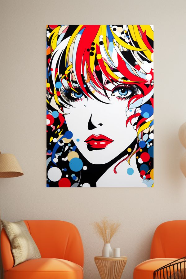 Tableau Pop Art Manga