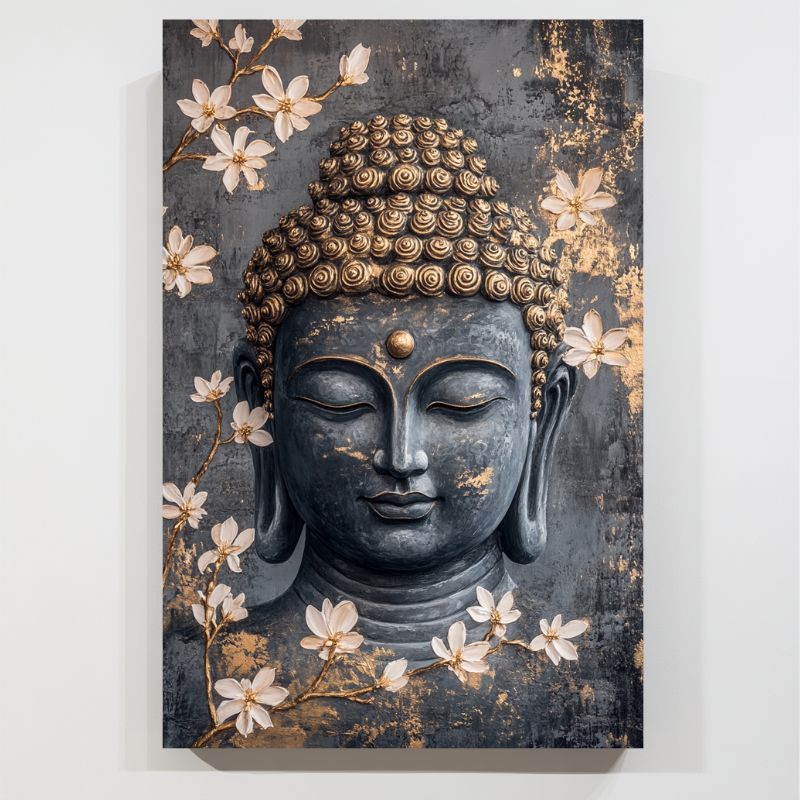 Toile_Bouddha_grise