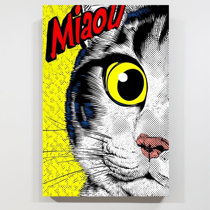 Toile_chat_pop_art