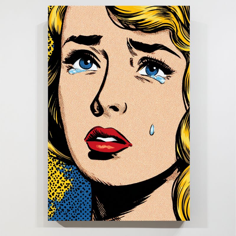 Toile_pop_art_femme_qui_pleure