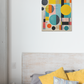 Toile Abstraite Formes Géométrique Couleurs Vive