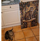 Tableau Chat Personnalisé Floral