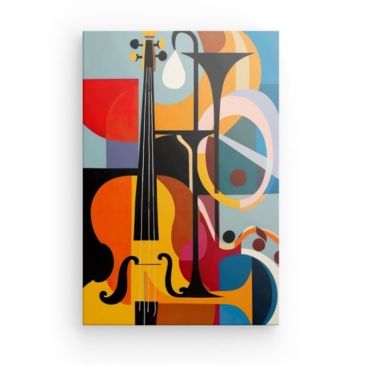tableau abstrait musique 