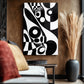 tableau_abstrait_noir_et_blanc_vintage_deco