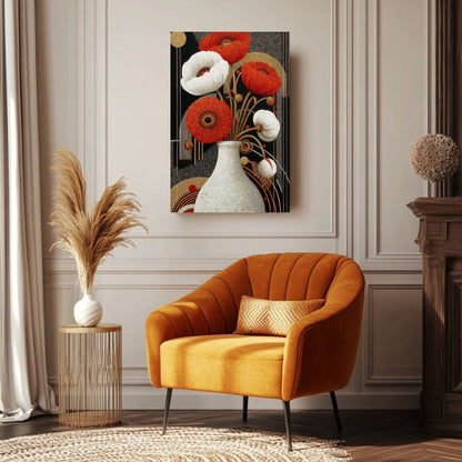 tableau_bouquets_de_fleurs_dans_vase_art_deco
