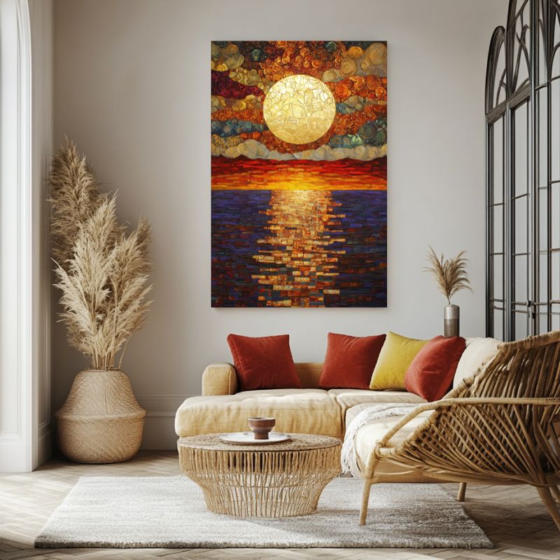 tableau_coucher_de_soleil_mer_dore