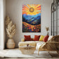 tableau_coucher_de_soleil_montagne_colore