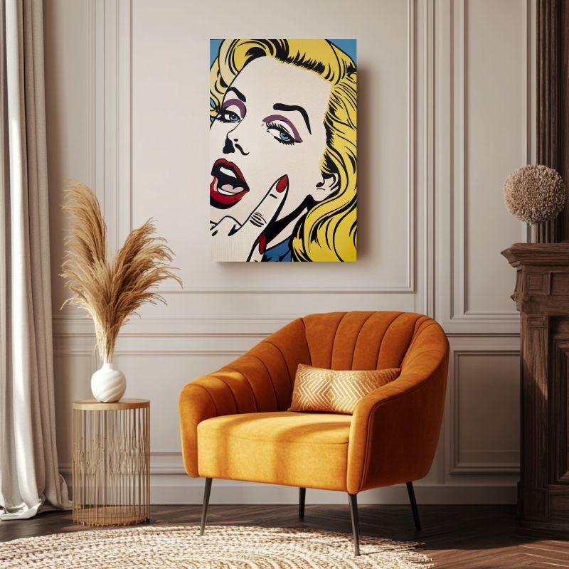 tableau_femme_pop_art_style_annees_60