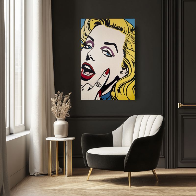 tableau_femme_pop_art_toile_retro