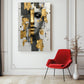 tableau_moderne_femme_abstrait_elements_dores