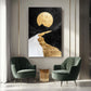 tableau moderne paysage montagne