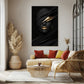 tableau_moderne_salon_portrait_noir_et_or