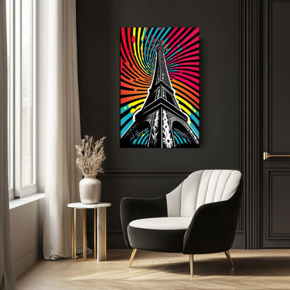 tableau_pop_art_Tour_Eiffel_colore