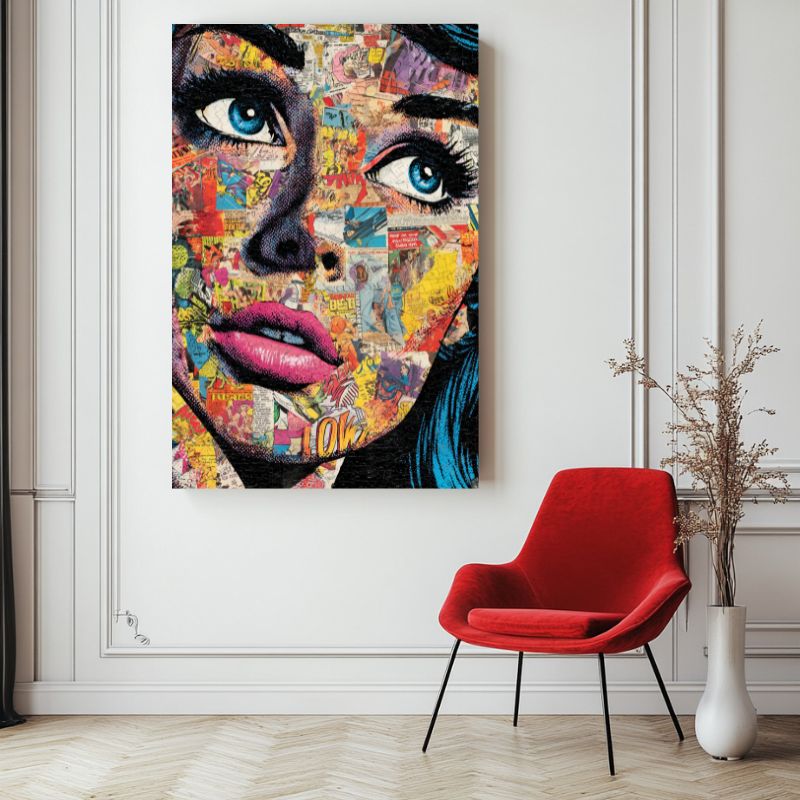 tableau_pop_art_collage_bandes_dessinees